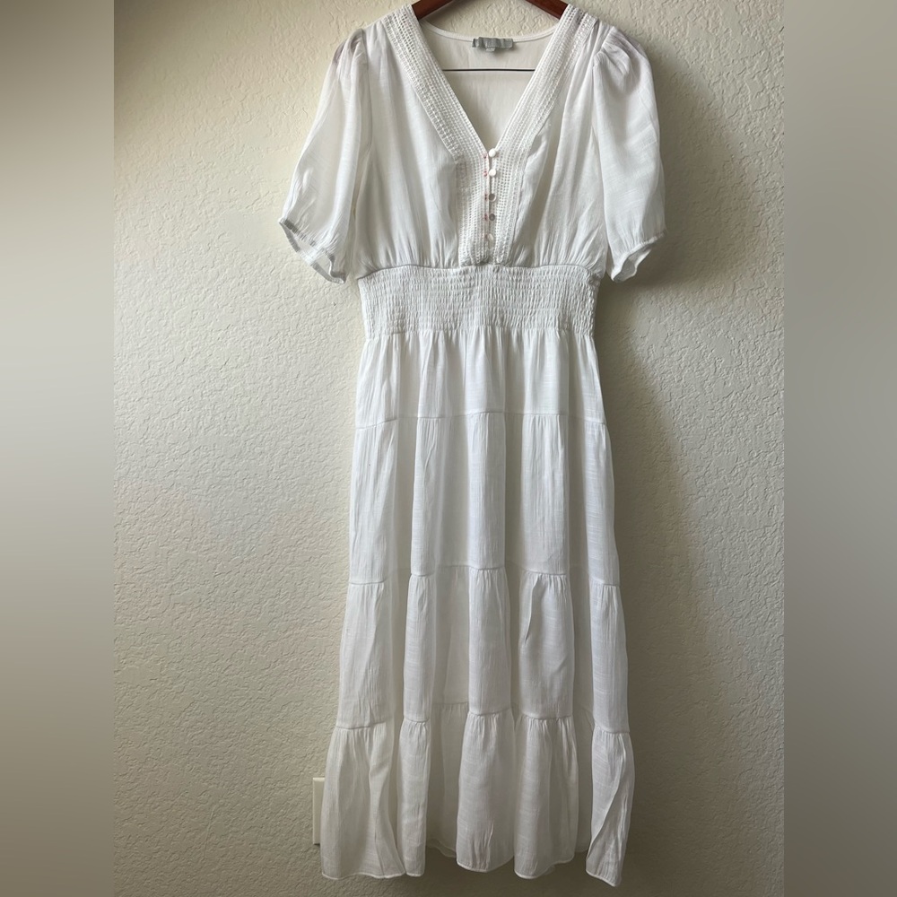 J Gee White Maxi Dress